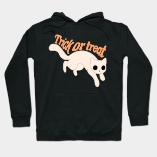 Trick or treat halloween ghost cat Hoodie